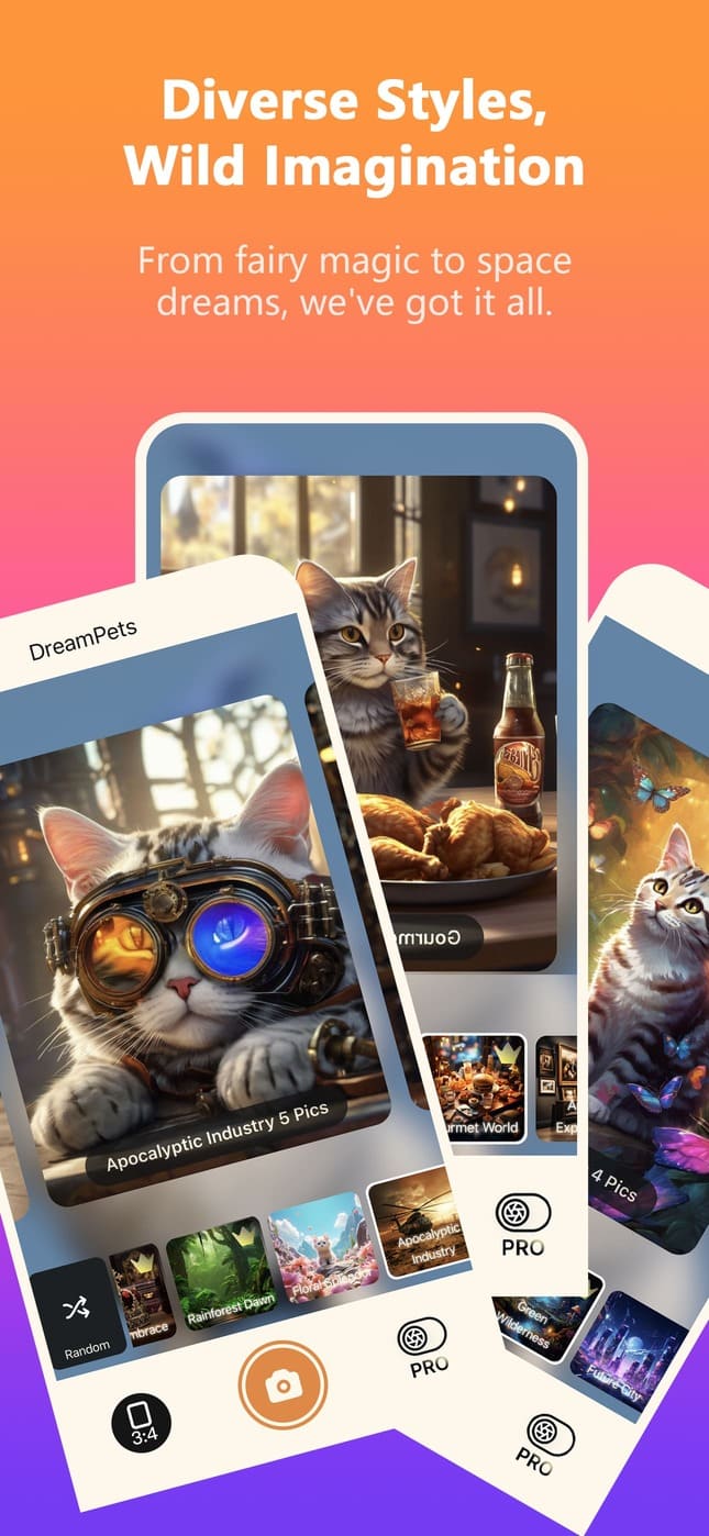 DreamPets Feature 2: Diverse Styles, Wild Imagination