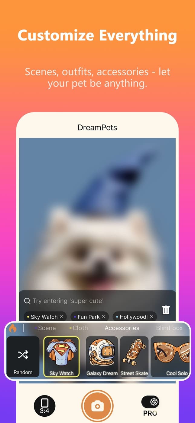 DreamPets Feature 5: Customize Everything